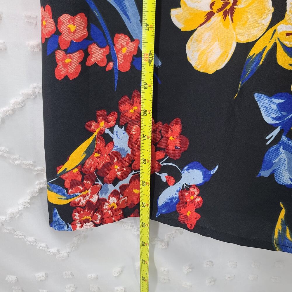 Band of Gypsies black floral maxi dress Size Medium resortwear vacation party - Picture 5 of 10